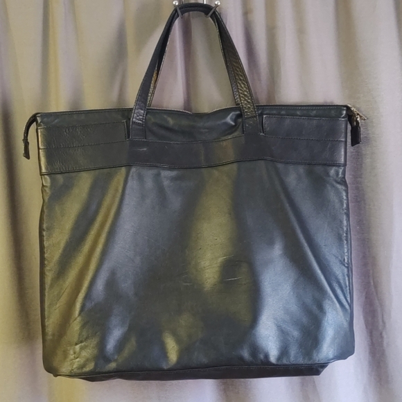 Tim Coppens Leather master - piece Tote Bag Black - Picture 3 of 8